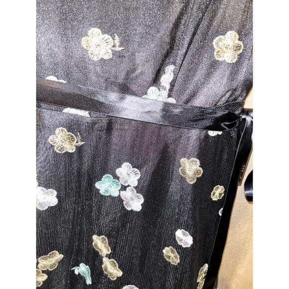 Tahari ALS Prom Homecoming Wedding Formal Floral Embroidered Maxi Formal Dress - Picture 9 of 14